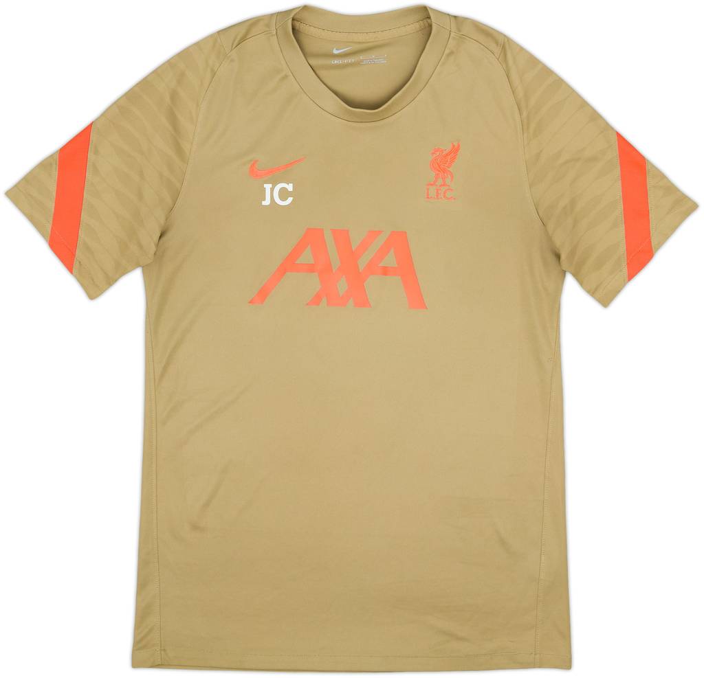 2021-22 Liverpool Staff Issue Nike Training Shirt 'JC' - 8/10 - (M)