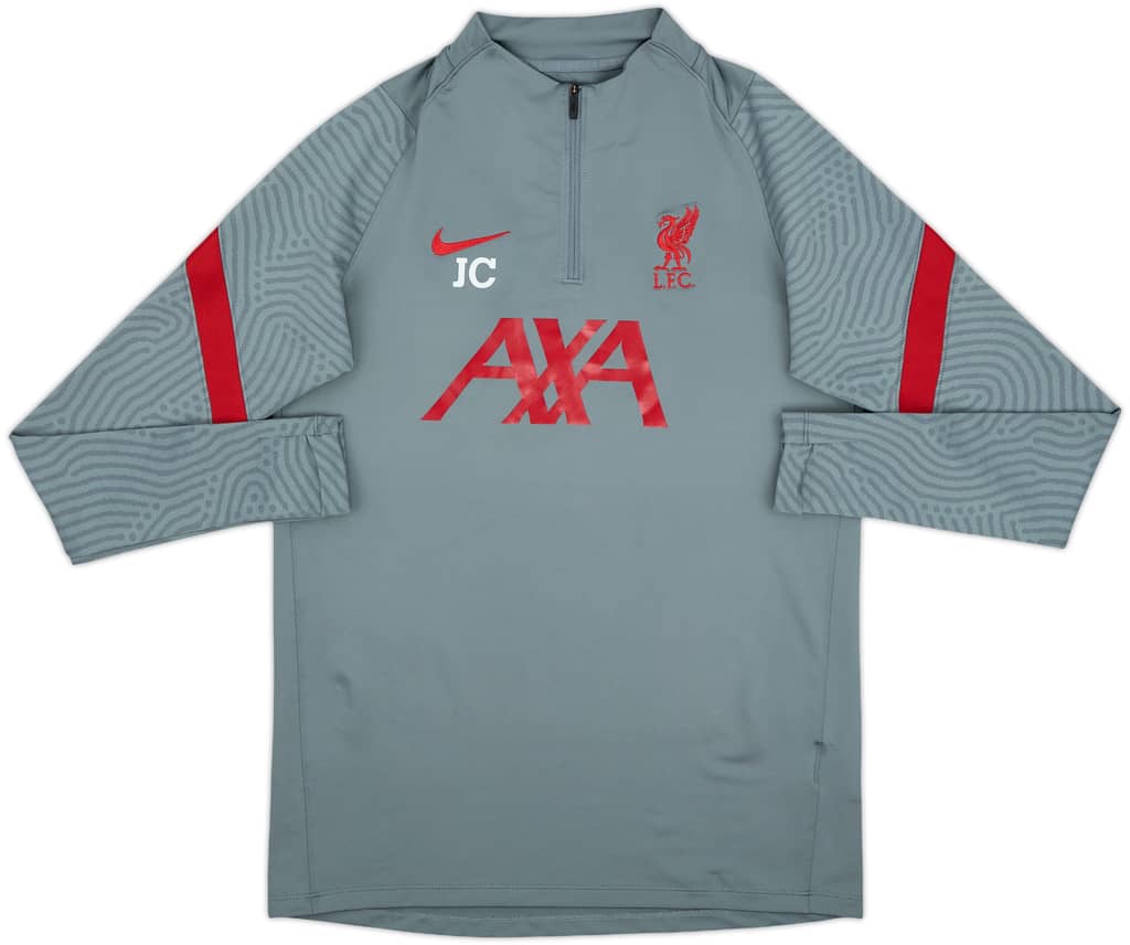 2020-21 Liverpool Staff Issue Nike 1/4 Zip Drill Top JC - 7/10 - (M)