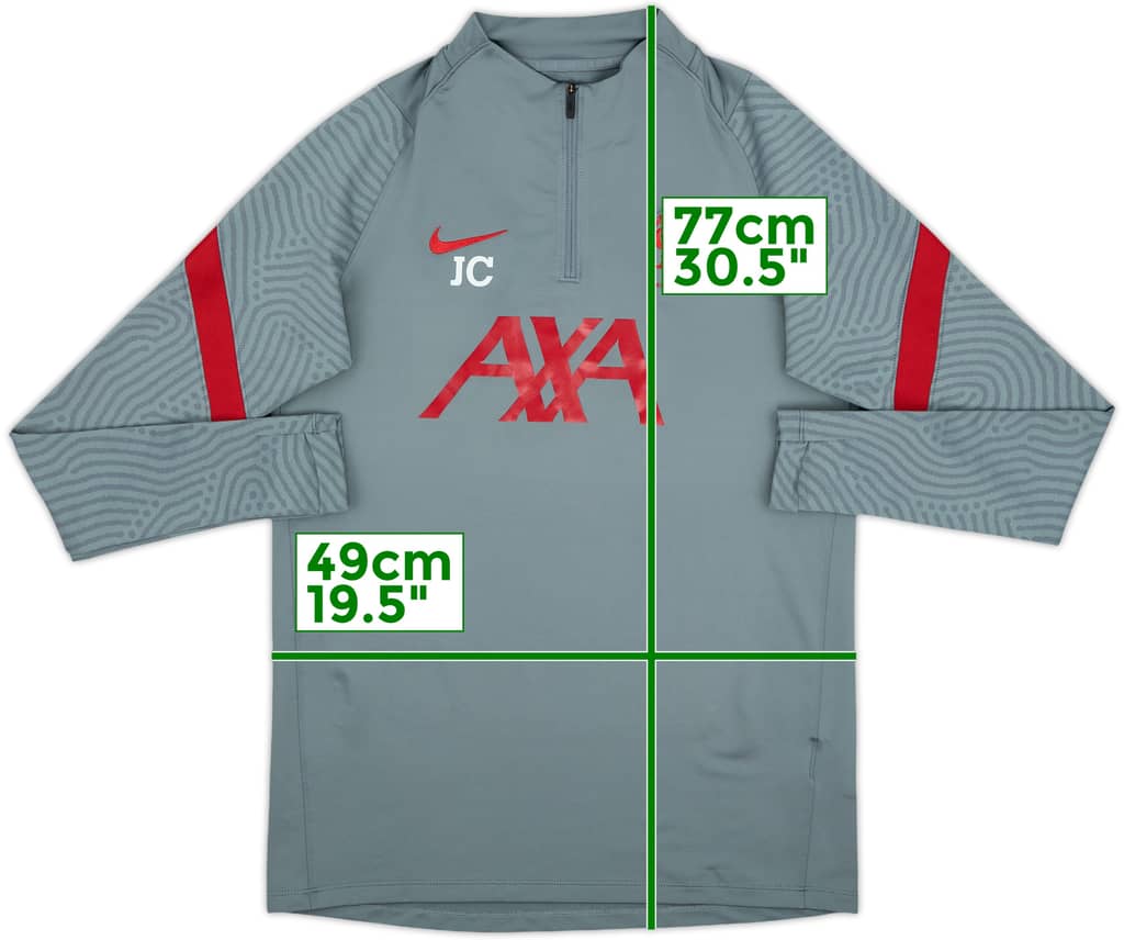 2020-21 Liverpool Staff Issue Nike 1/4 Zip Drill Top JC - 7/10 - (M)