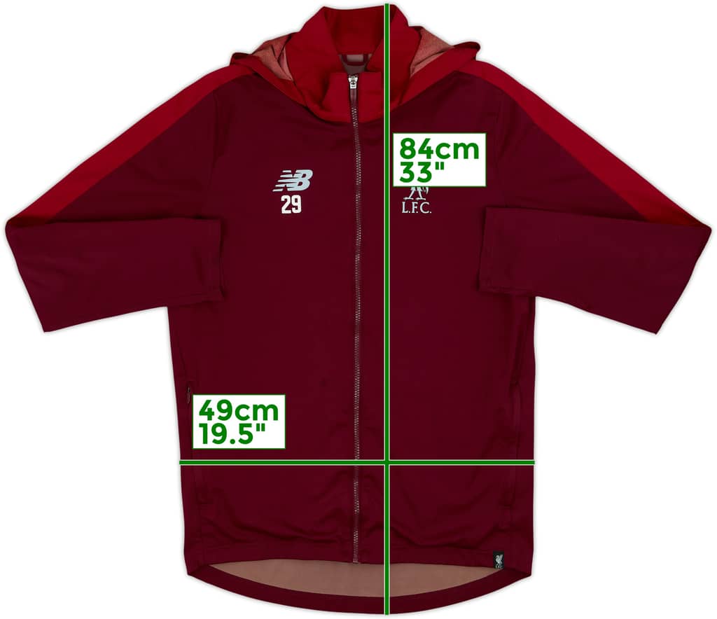 2018-19 Liverpool Player Issue New Balance Hooded Track Jacket #29 - 7/10 - (L)