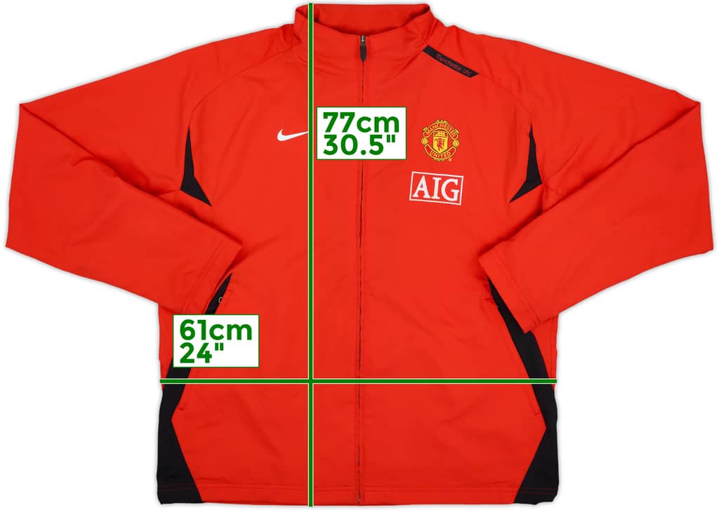 2007-08 Manchester United Nike Track Jacket - 7/10 - (XL)