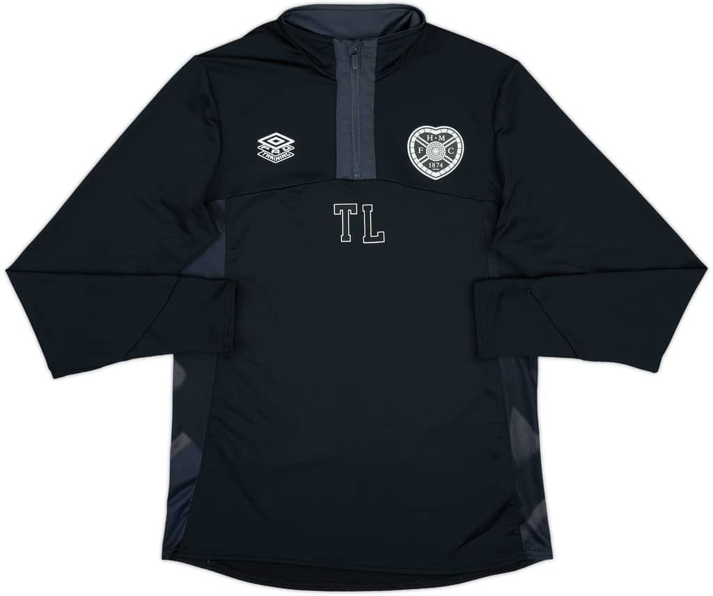 2023-24 Hearts Staff Issue Umbro 1/4 Zip Drill Top TL - 8/10 - (M)