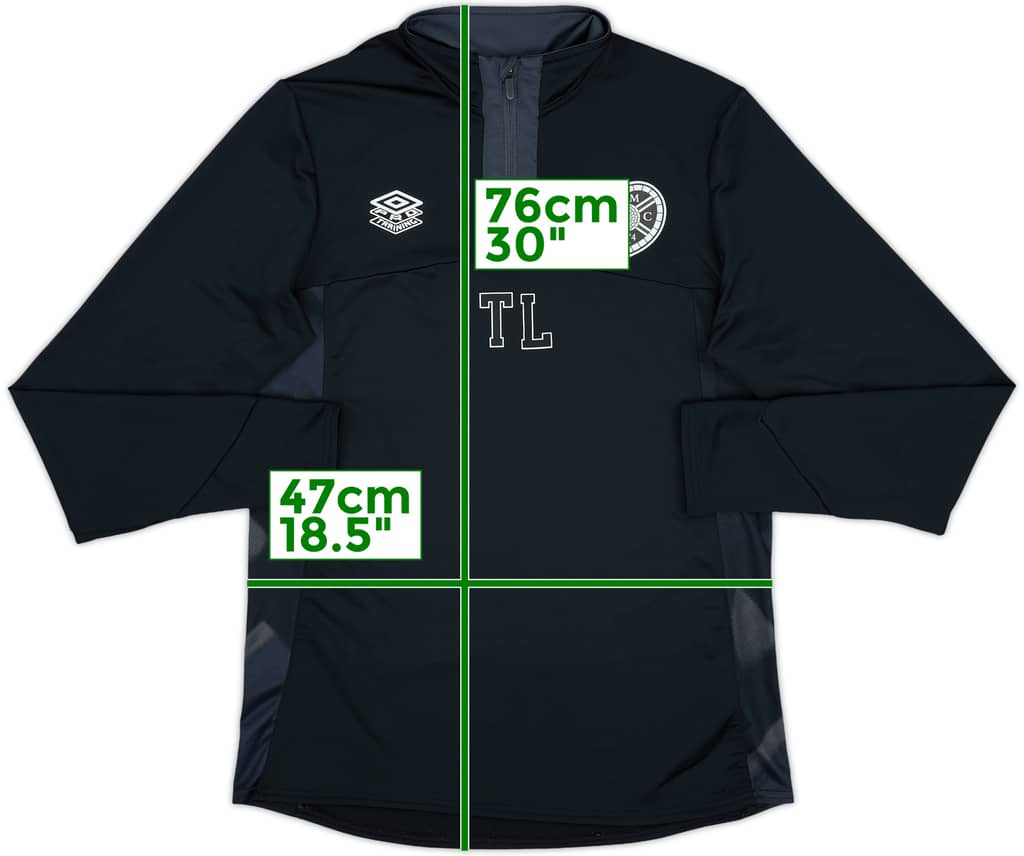 2023-24 Hearts Staff Issue Umbro 1/4 Zip Drill Top TL - 8/10 - (M)