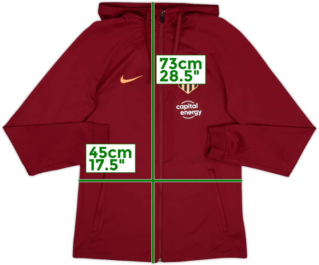 2022-23 Atletico Madrid adidas Hooded Track Jacket - 10/10 - (S)