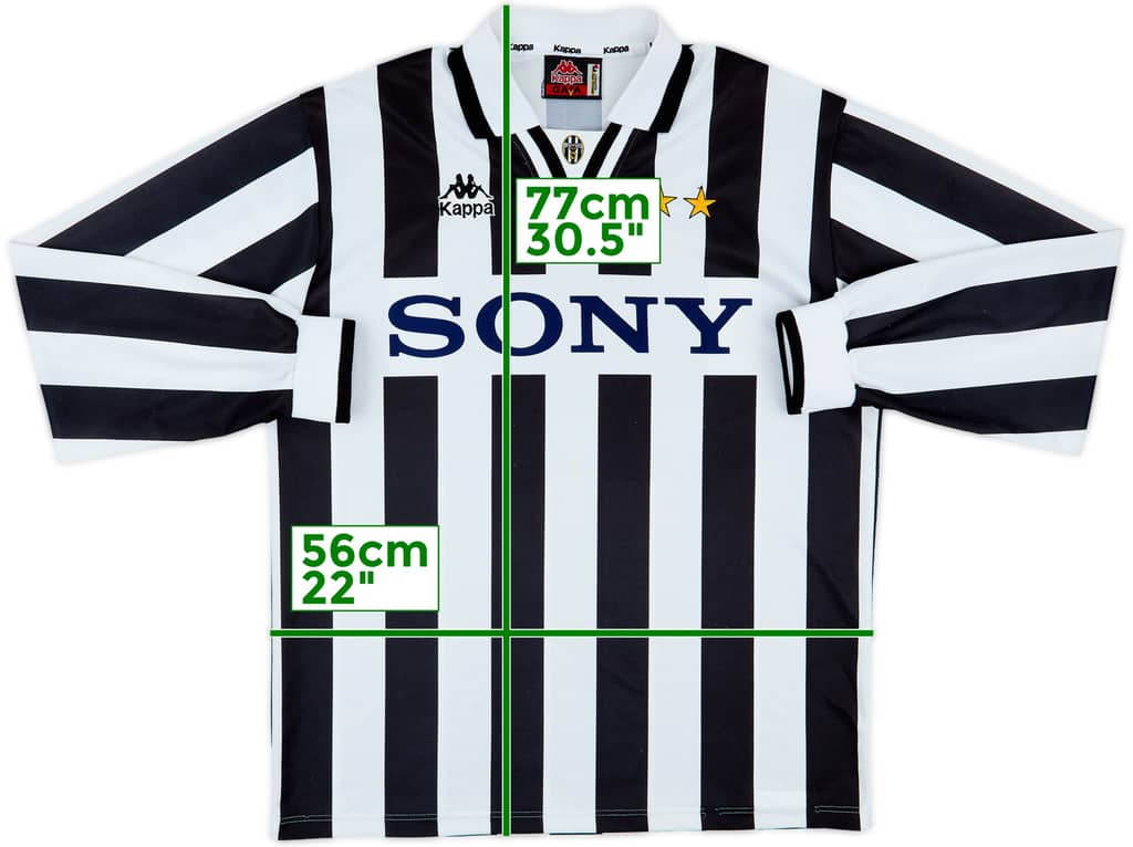 1995-97 Juventus Home L/S Shirt - 8/10 - (L)