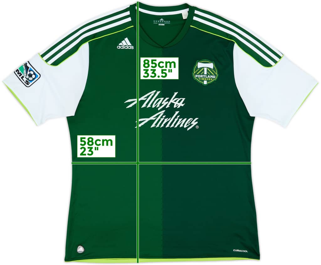 2011-12 Portland Timbers Home Shirt - 9/10 - (XL)