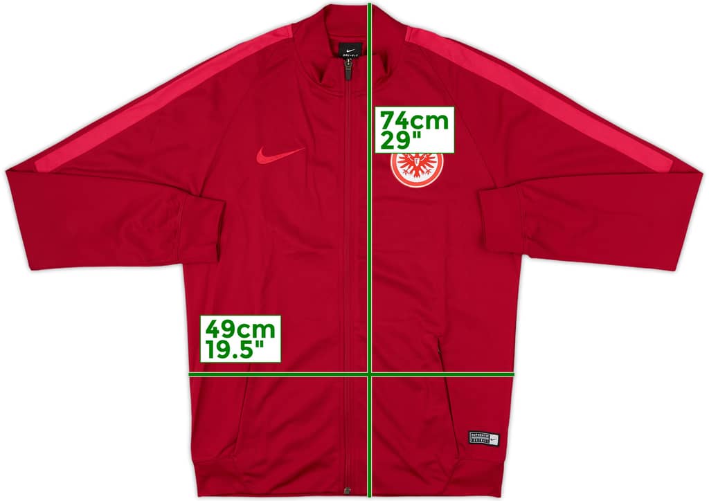 2016-17 Eintracht Frankfurt Nike Track Jacket - 8/10 - (M)