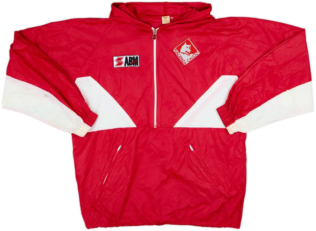 1991-92 Piacenza ABM 1/2 Zip Hooded Rain Jacket - 8/10 - (L)