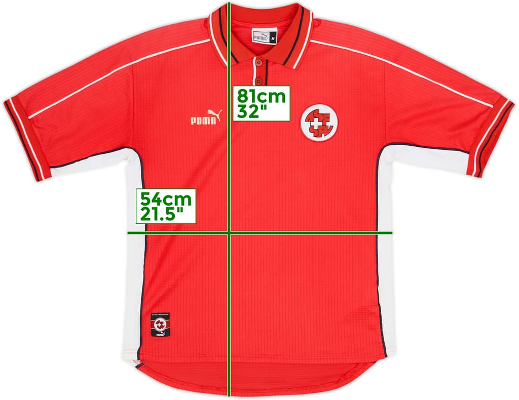 1999-00 Switzerland Home Shirt - 7/10 - (M)