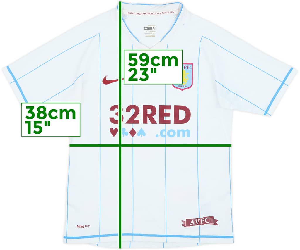 2007-08 Aston Villa Away Shirt - 7/10 - (M.Boys)