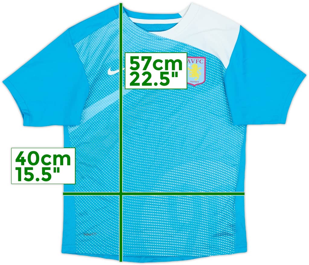 2008-09 Aston Villa Nike Training Shirt - 7/10 - (M.Boys)