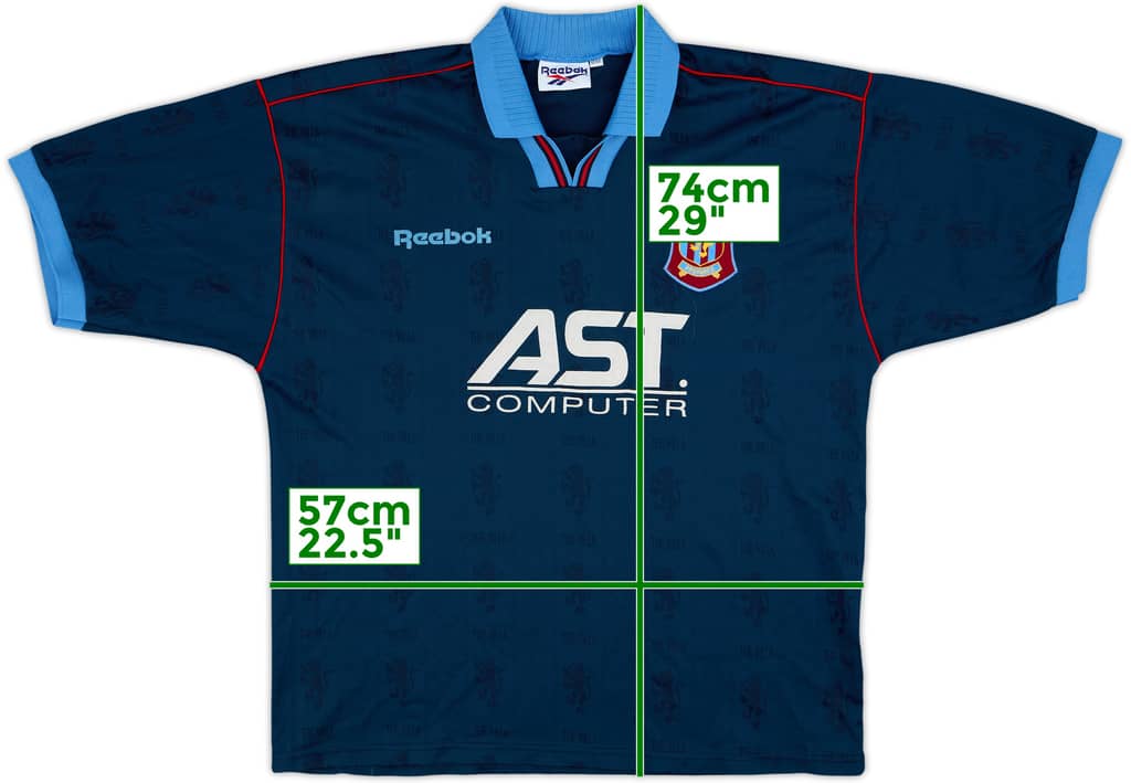 1995-97 Aston Villa Away Shirt - 8/10 - (L)