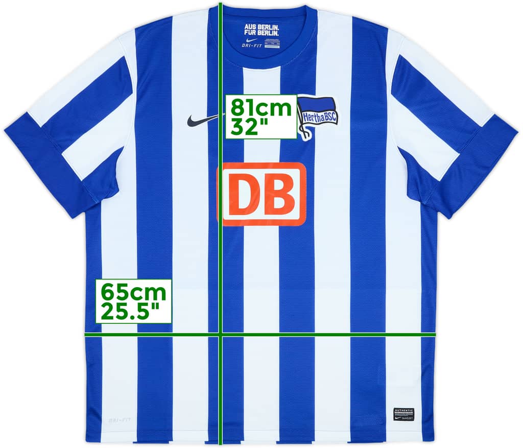 2012-13 Hertha Berlin Home Shirt - 8/10 - (XXL)