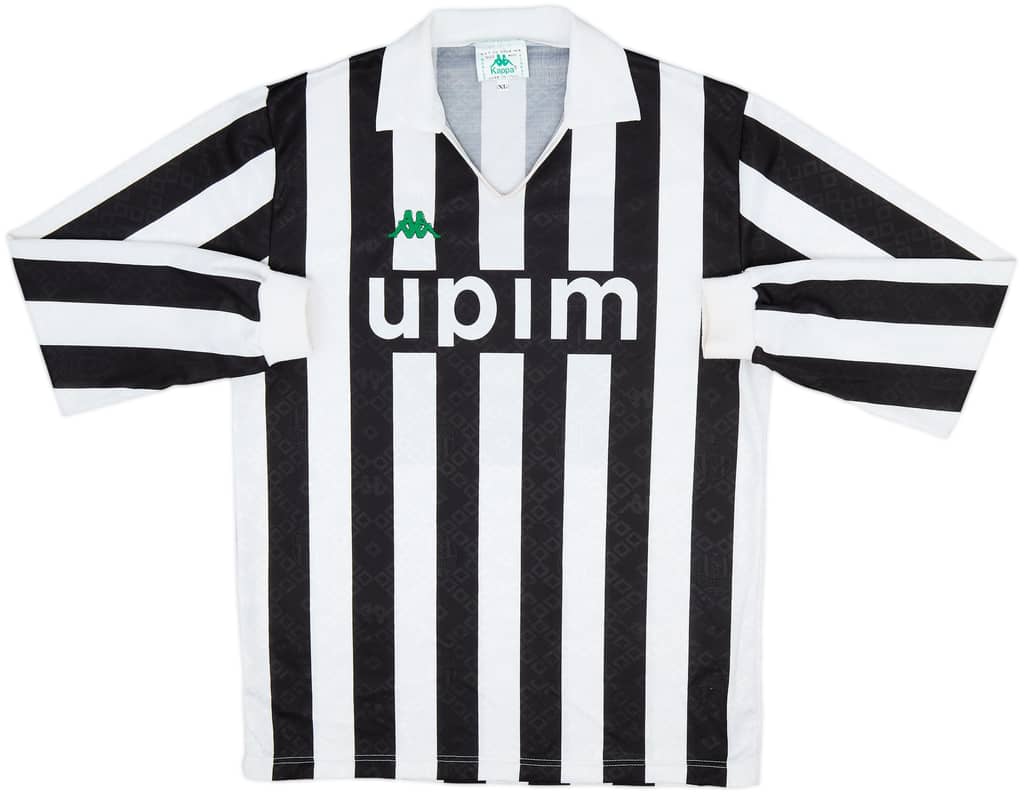 1991-92 Juventus Home L/S Shirt - 9/10 - (XL)