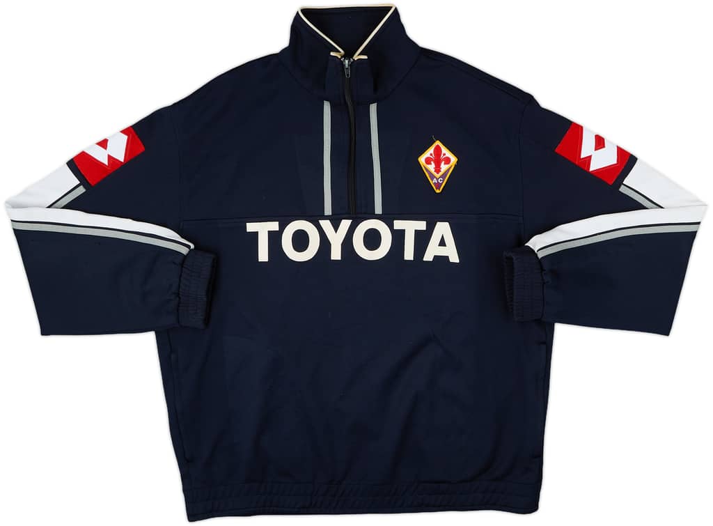 2007-09 Fiorentina Lotto 1/4 Zip Drill Top - 7/10 - (M)