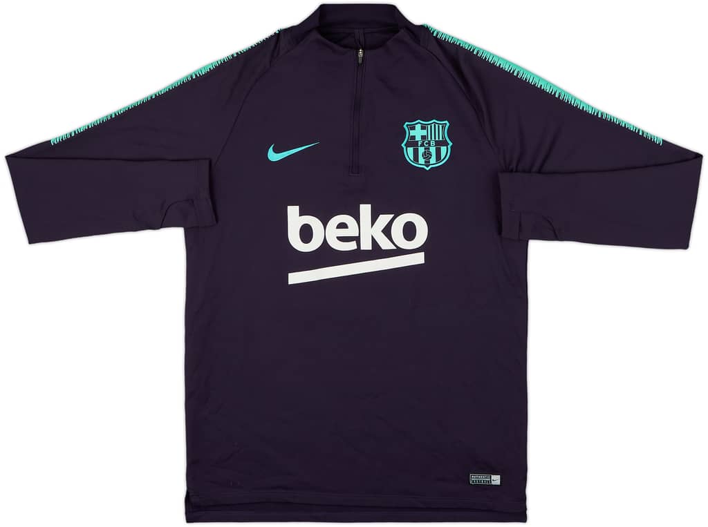 2018-19 Barcelona Nike 1/4 Zip Drill Top - 8/10 - (M)