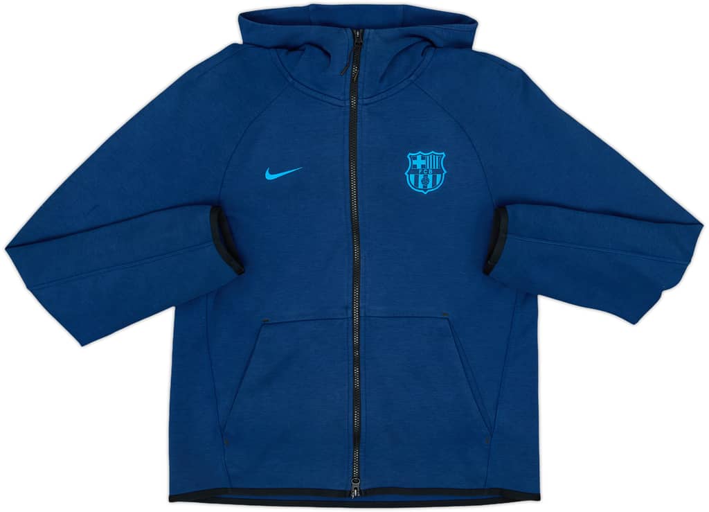 2019-20 Barcelona Nike Hooded Track Jacket - 7/10 - (S)