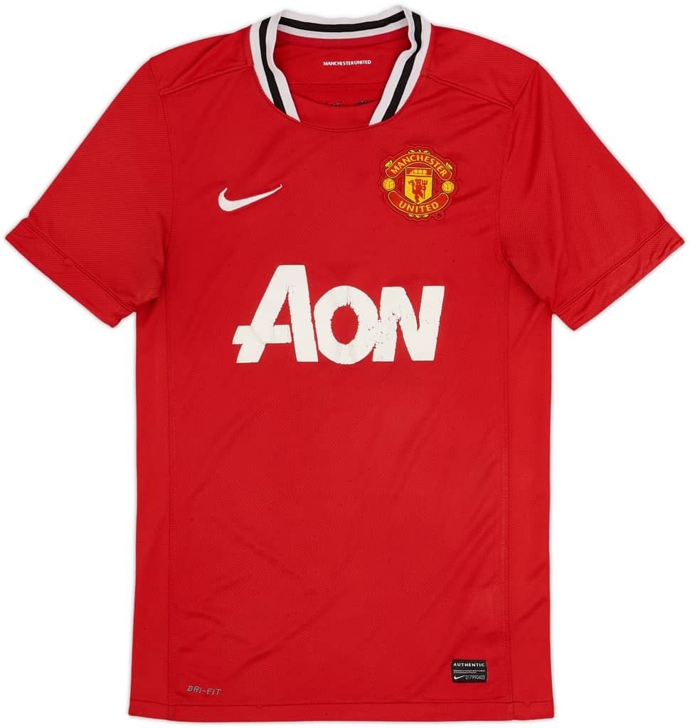2011-12 Manchester United Home Shirt - 4/10 - (S)