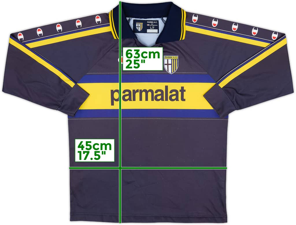 1999-00 Parma Basic Third L/S Shirt - 8/10 - (L.Boys)