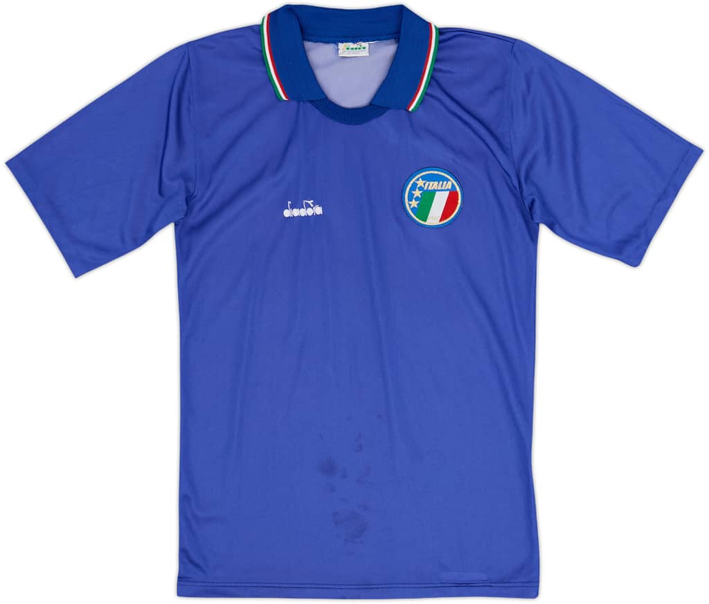 1986-91 Italy Home Shirt - 5/10 - (XL)