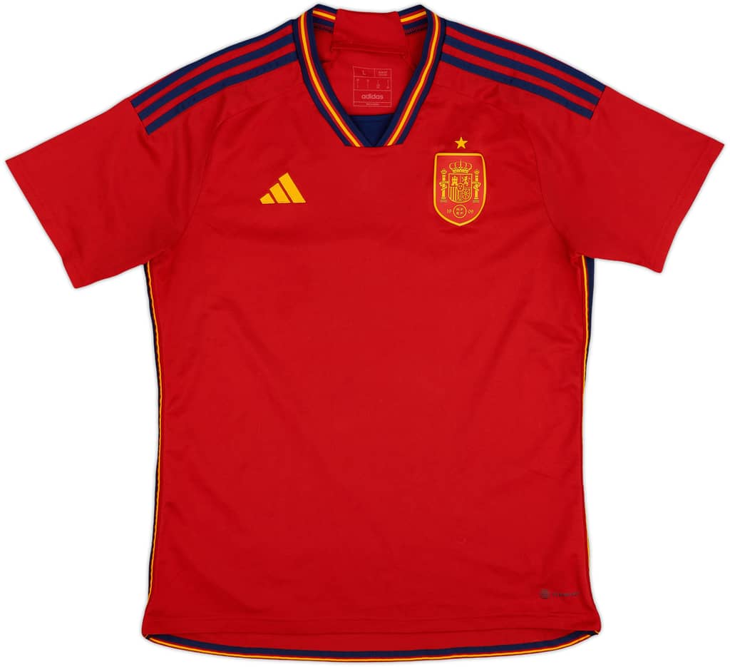2022-23 Spain Home Shirt - 10/10 - (L)