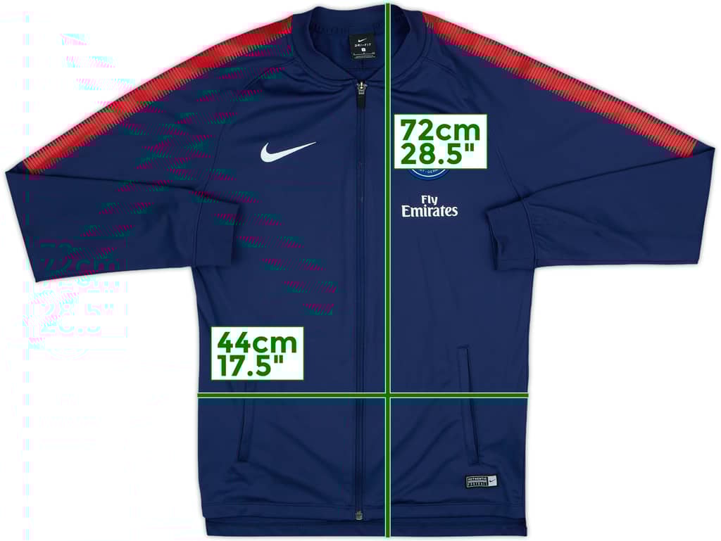 2017-18 Paris Saint-Germain Nike Track Jacket - 8/10 - (S)