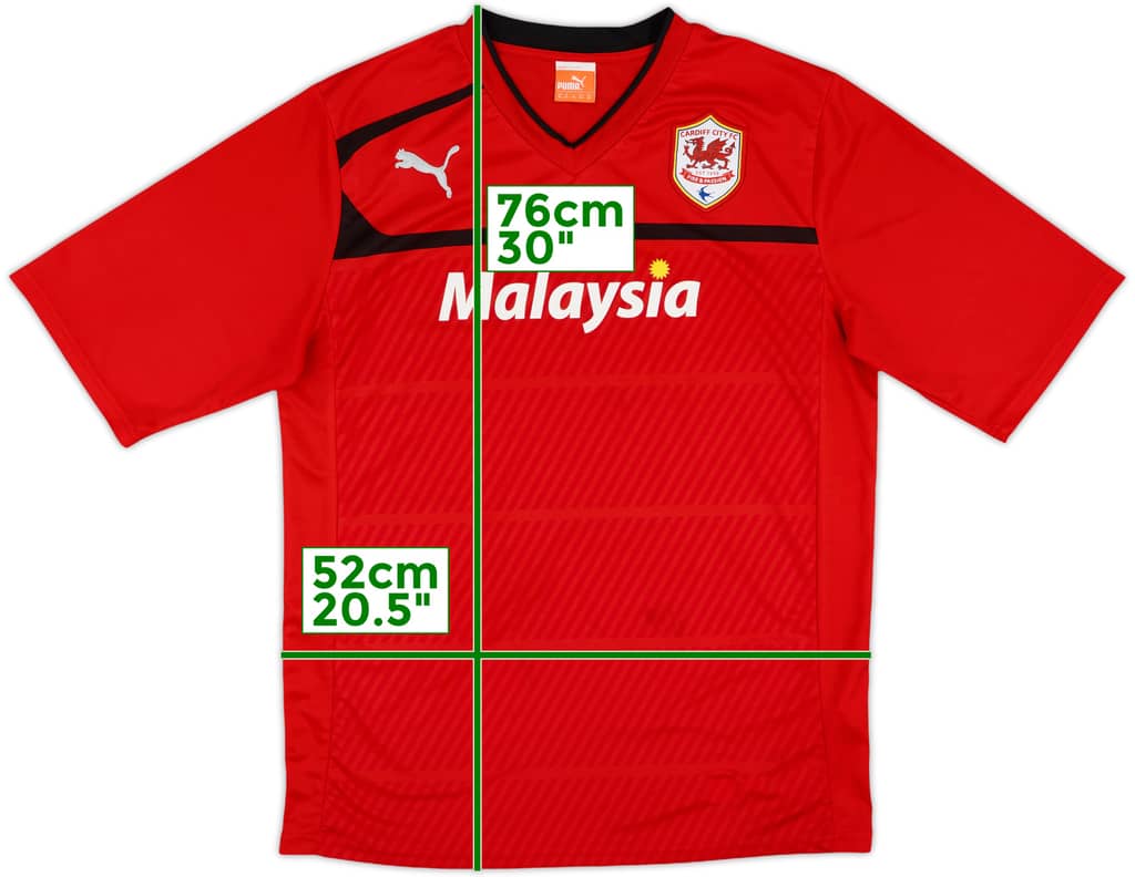 2012-13 Cardiff Home Shirt - 8/10 - (XL)