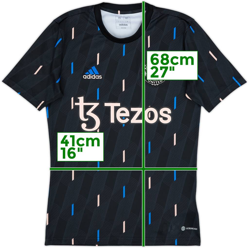 2022-23 Manchester United adidas Training Shirt - 9/10 - (XS)