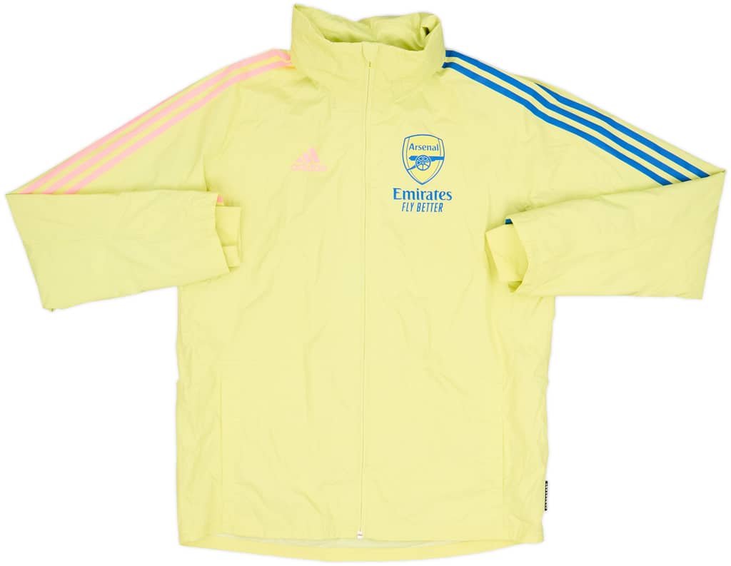2020-21 Arsenal adidas Hooded Rain Jacket - 8/10 - (XL)