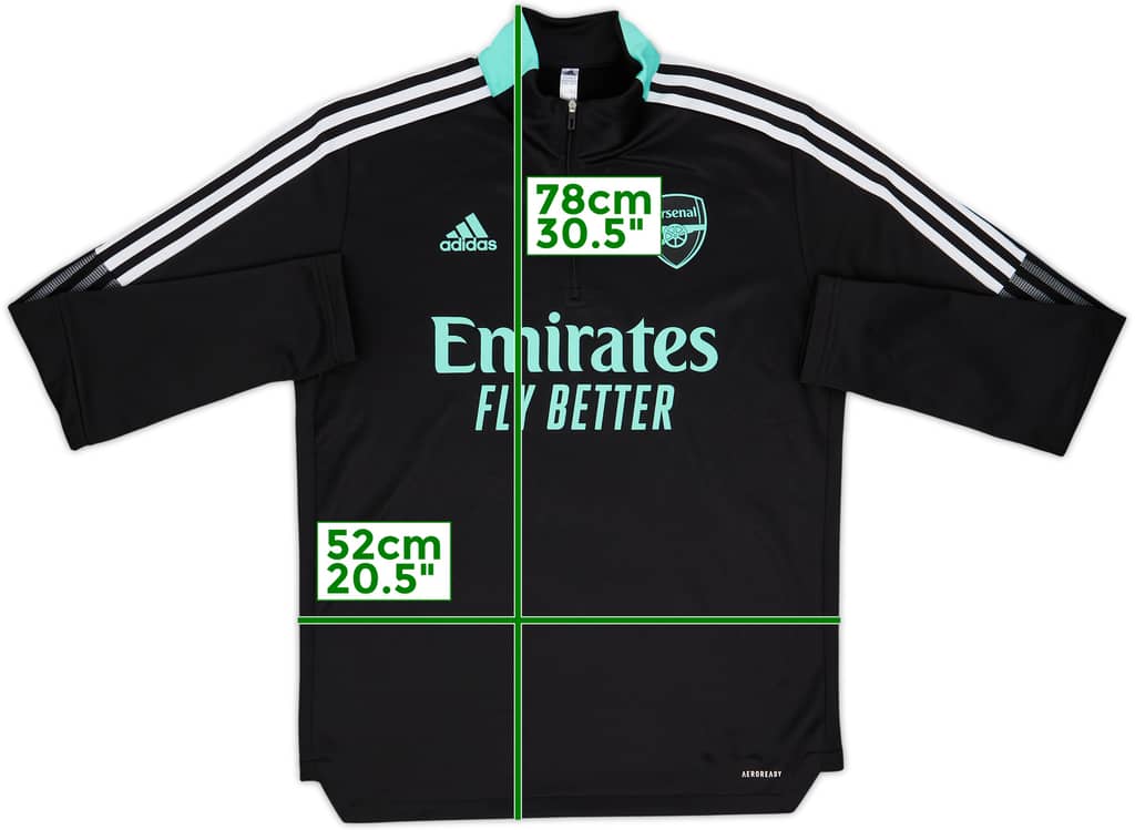 2021-22 Arsenal adidas 1/4 Zip Training Top - 8/10 - (L)