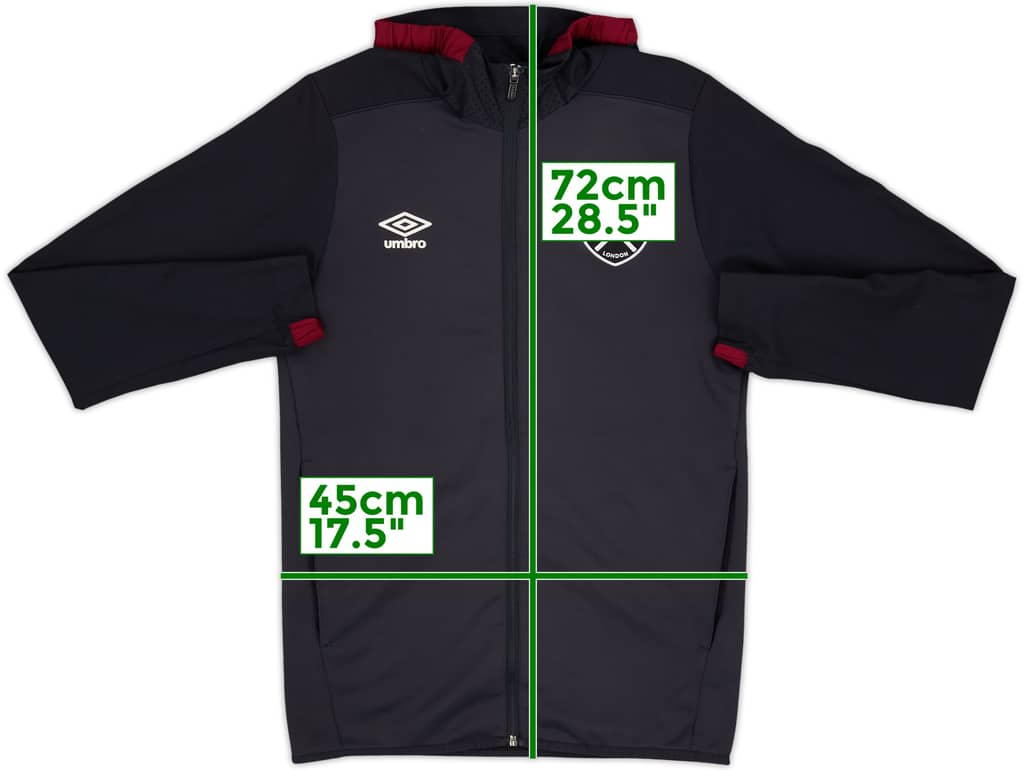 2017-18 West Ham Umbro Track Jacket - 8/10 - (S)