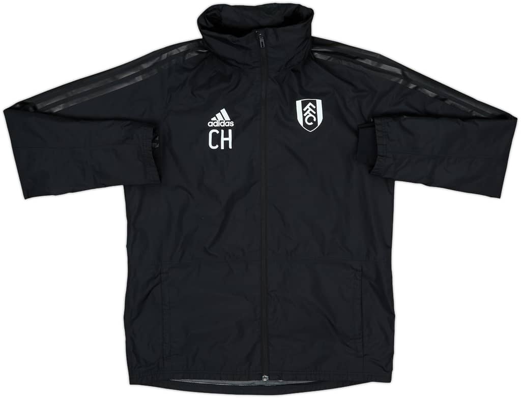 2019-20 Fulham Staff Issue adidas Hooded Rain Jacket CH - 9/10 - (M)