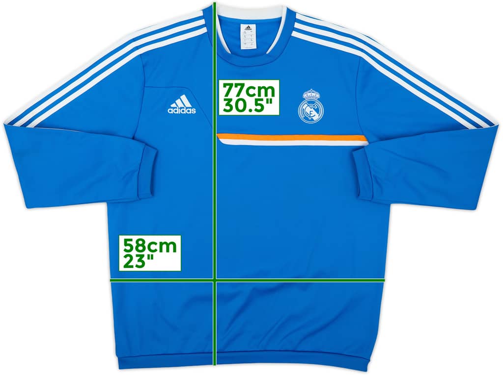 2013-14 Real Madrid adidas Sweat Top - 8/10 - (XL)