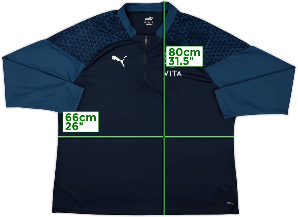 Top de entrenamiento con cierre de 1/4 Puma del Stockport County 2022-23 - 5/10 - (3XL)