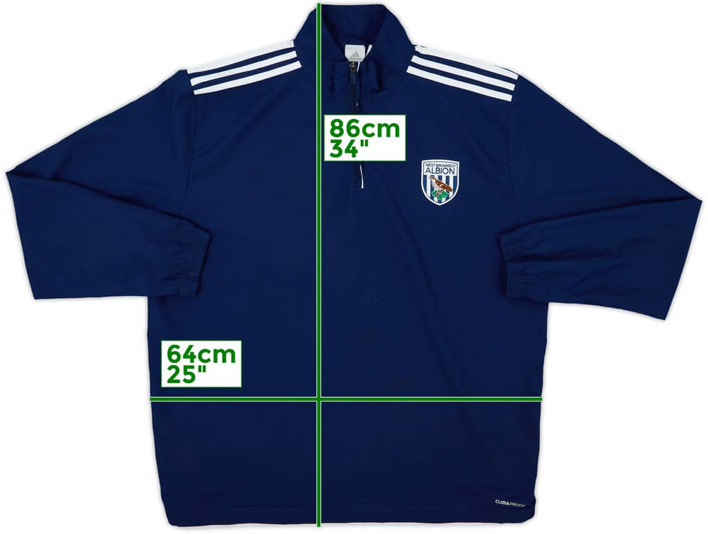 2011-12 West Brom adidas 1/4 Zip Drill Top - 7/10 - (XL)
