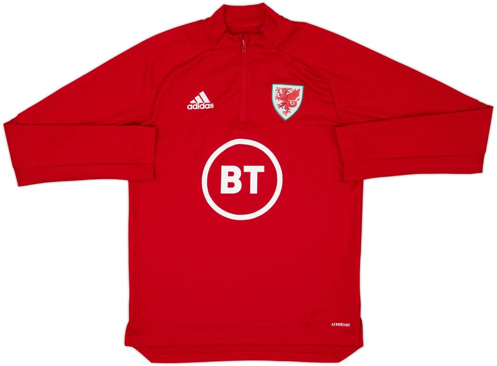 2019-20 Wales adidas 1/4 Zip Drill Top - 9/10 - (S)