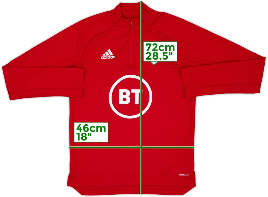 2019-20 Wales adidas 1/4 Zip Drill Top - 9/10 - (S)