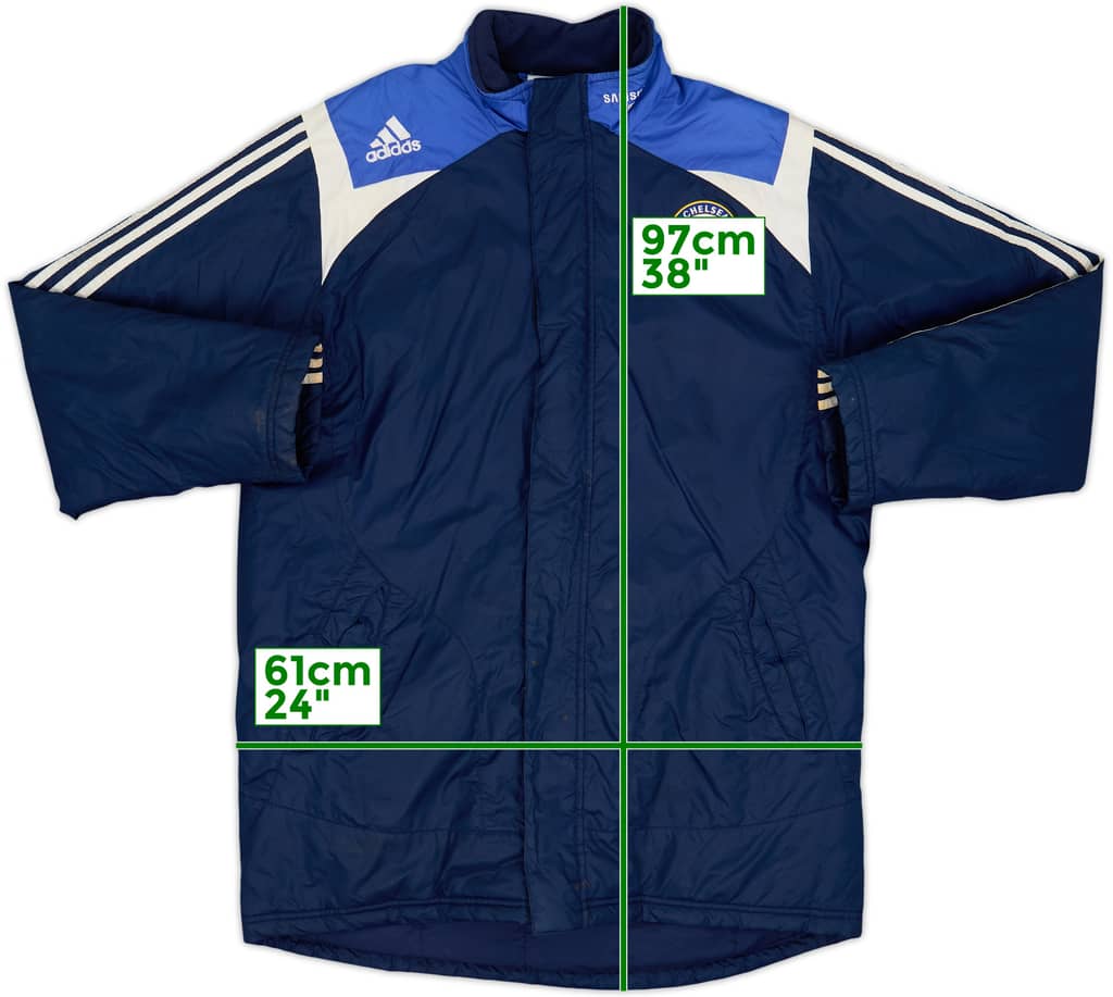 2007-08 Chelsea adidas Padded Bench Coat - 7/10 - (M)