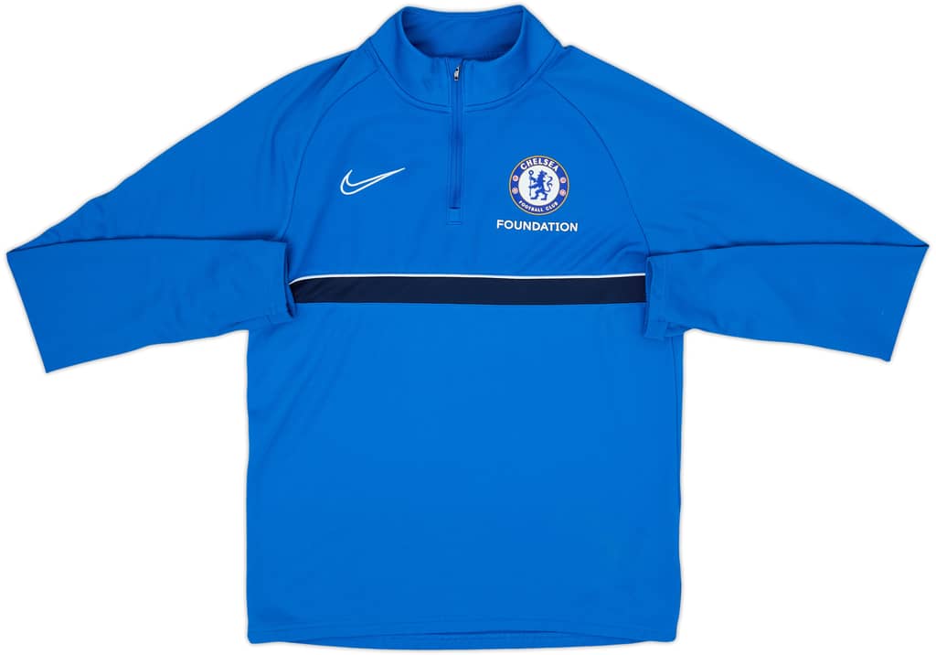 2021-22 Chelsea Foundation Nike 1/4 Zip Drill Top - 8/10 - (S)