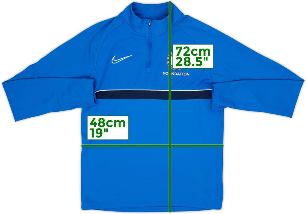 2021-22 Chelsea Foundation Nike 1/4 Zip Drill Top - 8/10 - (S)