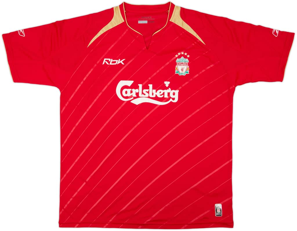 2005-06 Liverpool CL Home Shirt - 7/10 - (L)