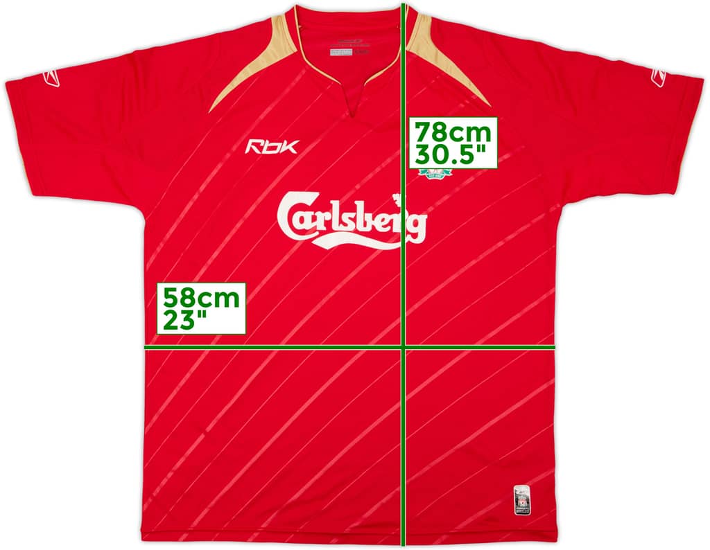 2005-06 Liverpool CL Home Shirt - 7/10 - (L)