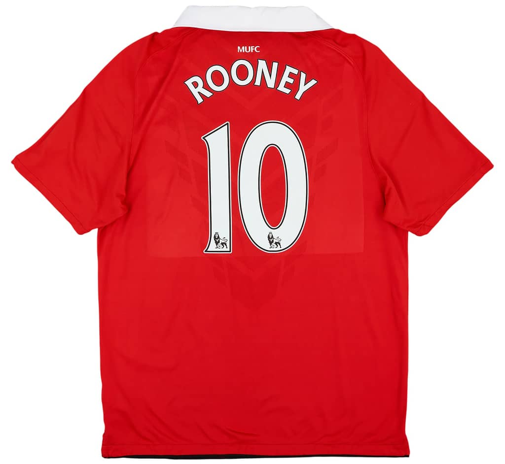 2010-11 Manchester United Home Shirt Rooney #10 - 8/10 - (L)