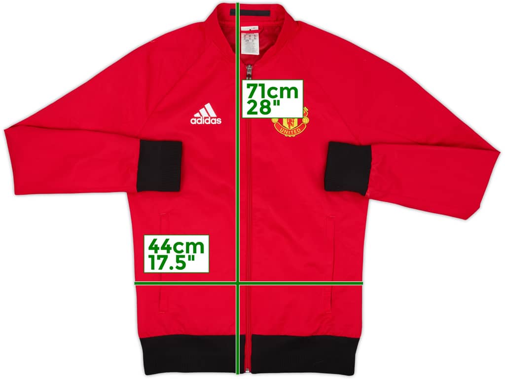 2015-16 Manchester United adidas Track Jacket - 9/10 - (XS)