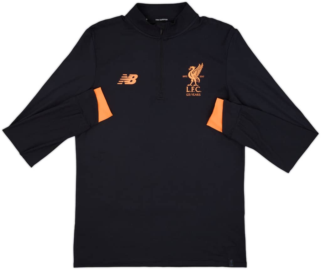 2017-18 Liverpool New Balance 1/4 Zip Drill Top - 8/10 - (M)
