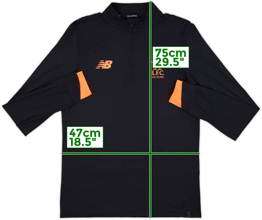 2017-18 Liverpool New Balance 1/4 Zip Drill Top - 8/10 - (M)
