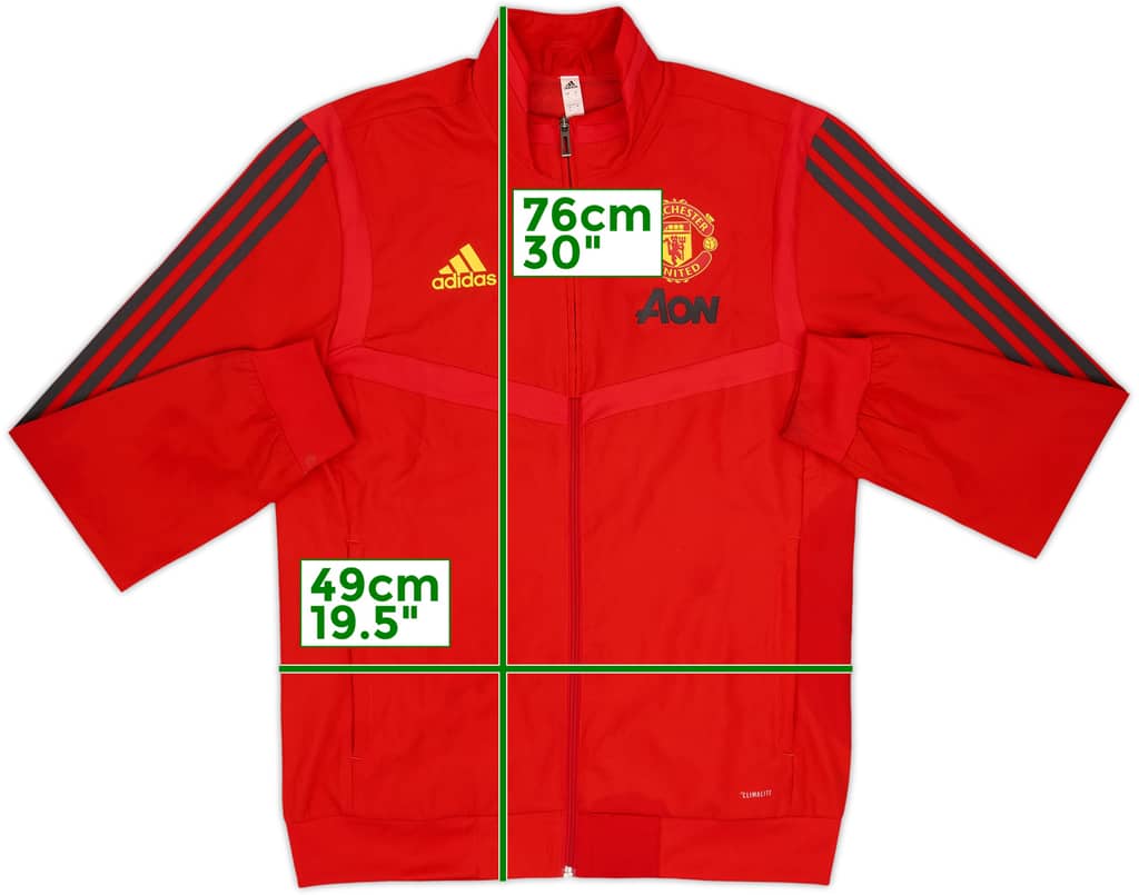 2019-20 Manchester United adidas Track Jacket - 8/10 - (S)