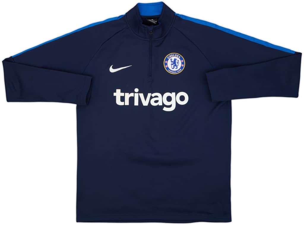 2020-21 Chelsea Nike 1/4 Zip Drill Top - 9/10 - (M)