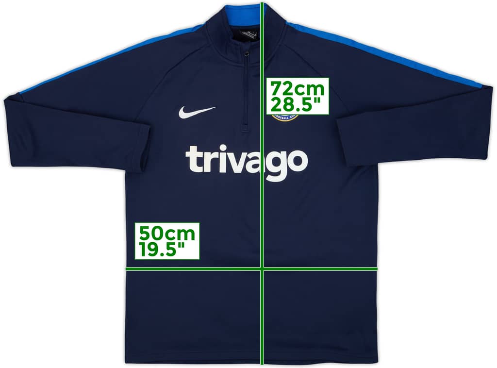 2020-21 Chelsea Nike 1/4 Zip Drill Top - 9/10 - (M)
