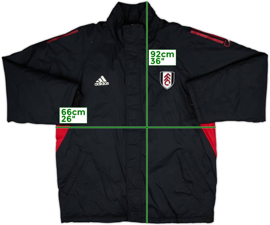 2001-02 Fulham adidas Padded Bench Coat - 8/10 - (XL)